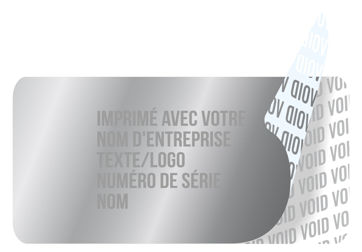 100 autocollants VOID, sceaux de garantie, étiquettes de sécurité 40x20mm imprimés avec le texte de votre choix par EtikettenStar GmbH