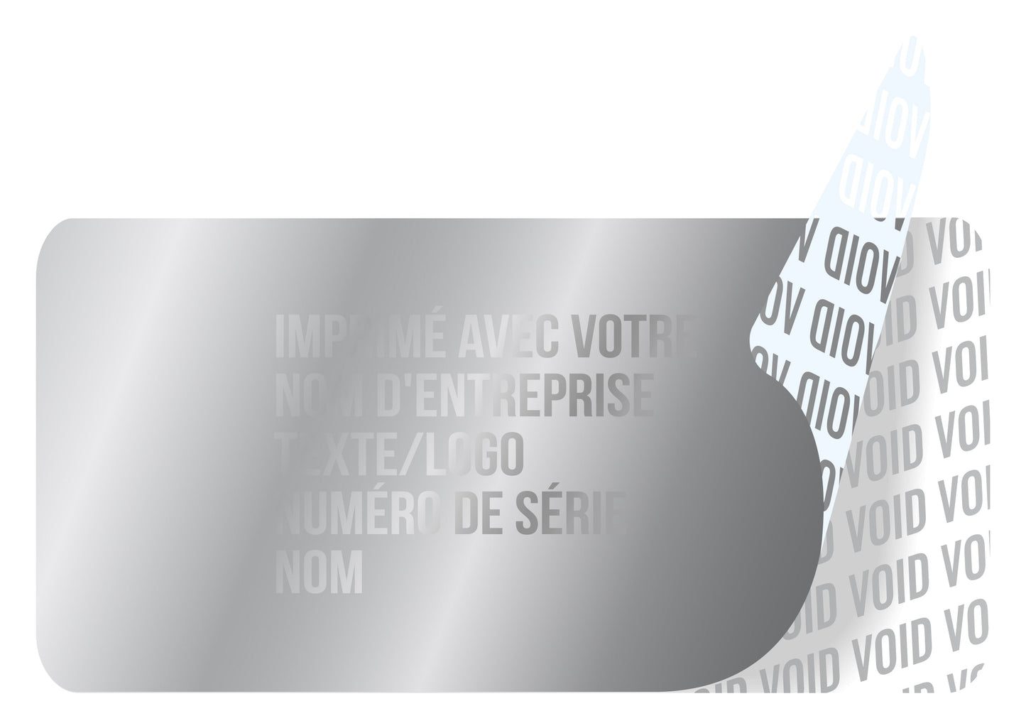 100 autocollants VOID, sceaux de garantie, étiquettes de sécurité 40x20mm imprimés avec le texte de votre choix par EtikettenStar GmbH