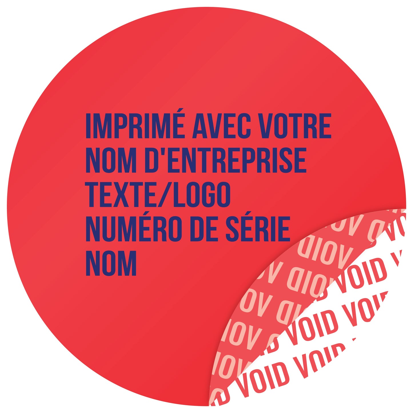 100 autocollants VOID, sceaux de garantie, étiquettes de sécurité de 30 mm de diamètre, imprimés avec le texte de votre choix, de la société EtikettenStar GmbH
