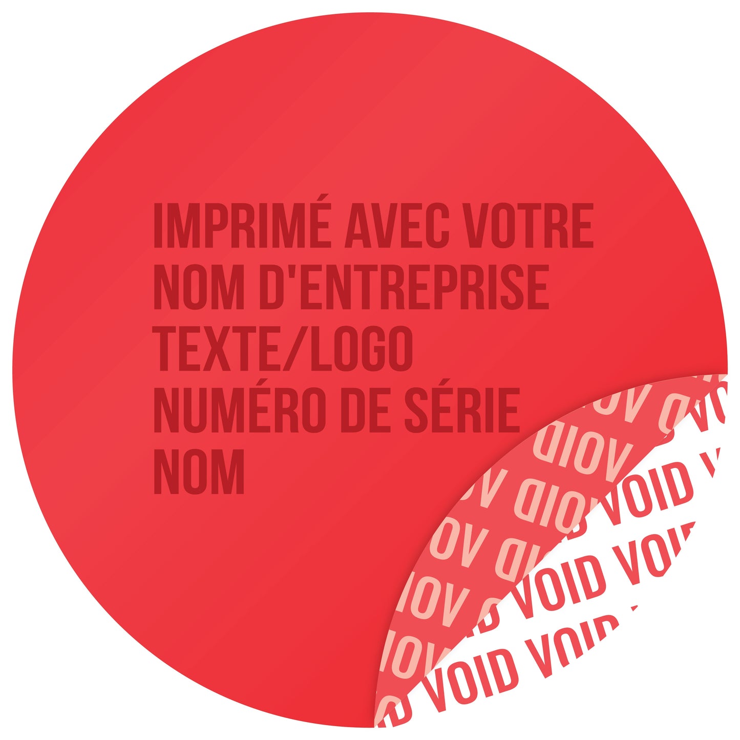 100 autocollants VOID, sceaux de garantie, étiquettes de sécurité de 30 mm de diamètre, imprimés avec le texte de votre choix, de la société EtikettenStar GmbH