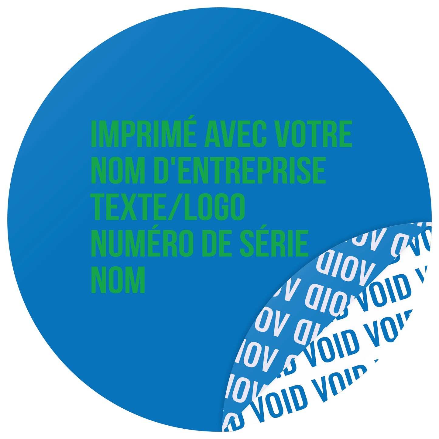 100 autocollants VOID, sceaux de garantie, étiquettes de sécurité de 30 mm de diamètre, imprimés avec le texte de votre choix, de la société EtikettenStar GmbH