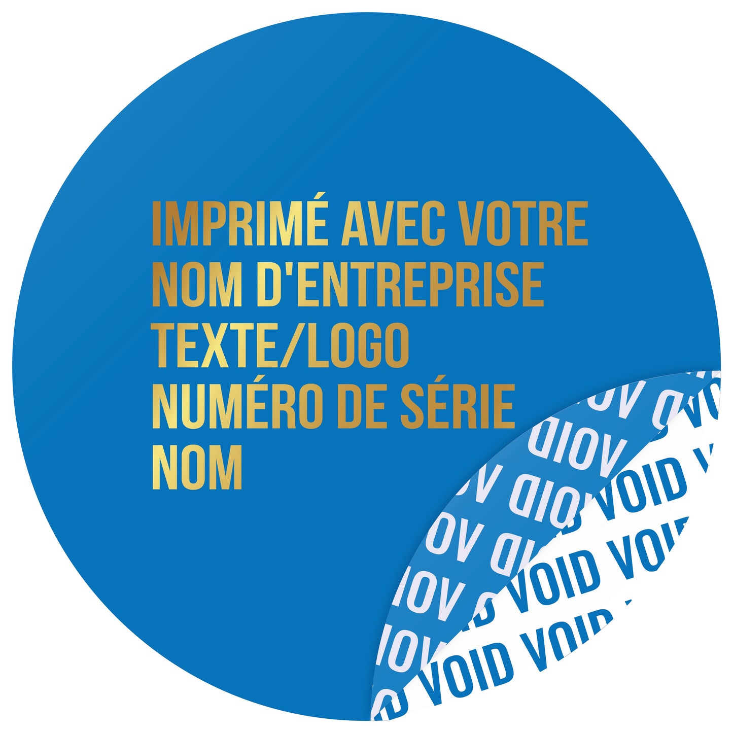 100 autocollants VOID, sceaux de garantie, étiquettes de sécurité de 30 mm de diamètre, imprimés avec le texte de votre choix, de la société EtikettenStar GmbH