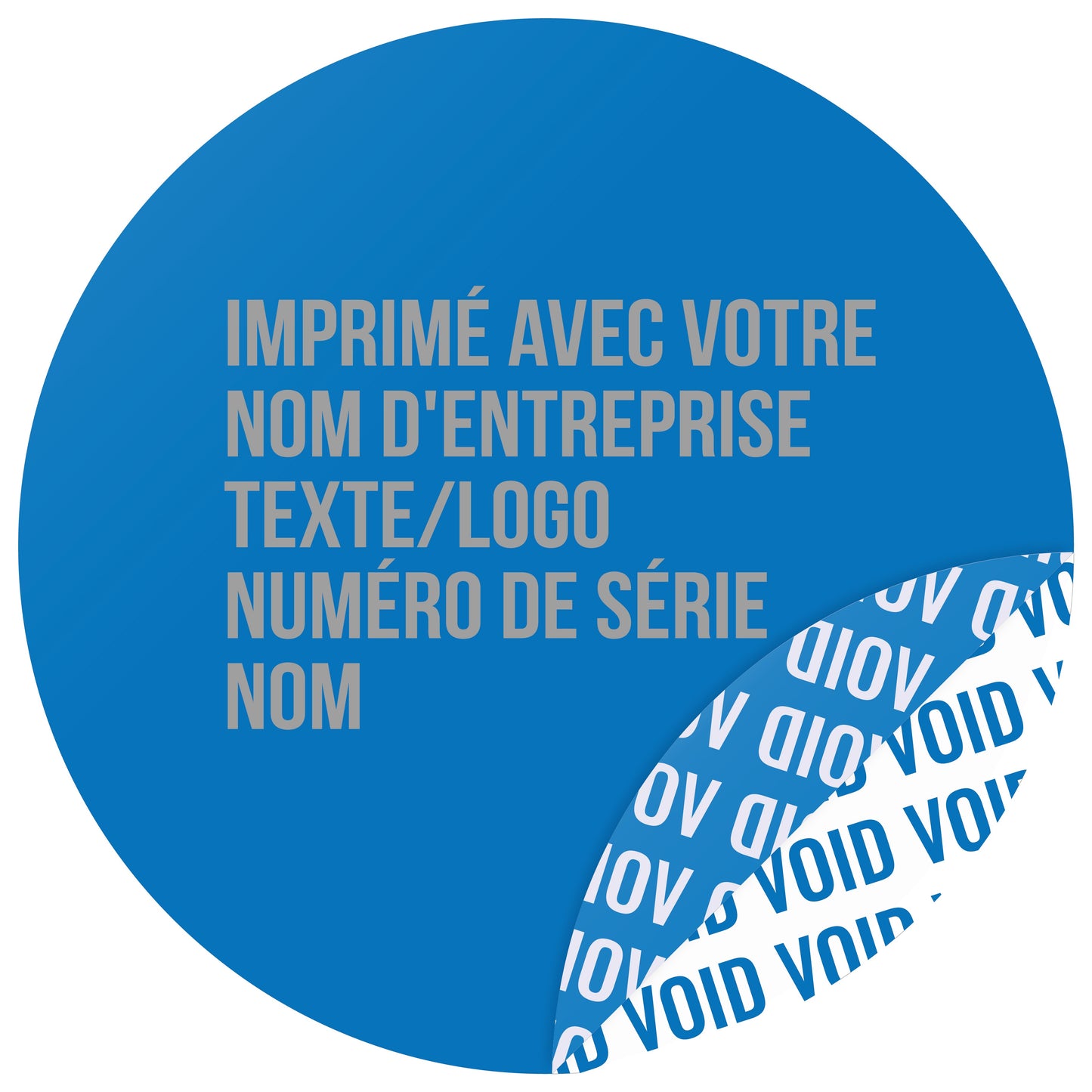 100 autocollants VOID, sceaux de garantie, étiquettes de sécurité de 30 mm de diamètre, imprimés avec le texte de votre choix, de la société EtikettenStar GmbH