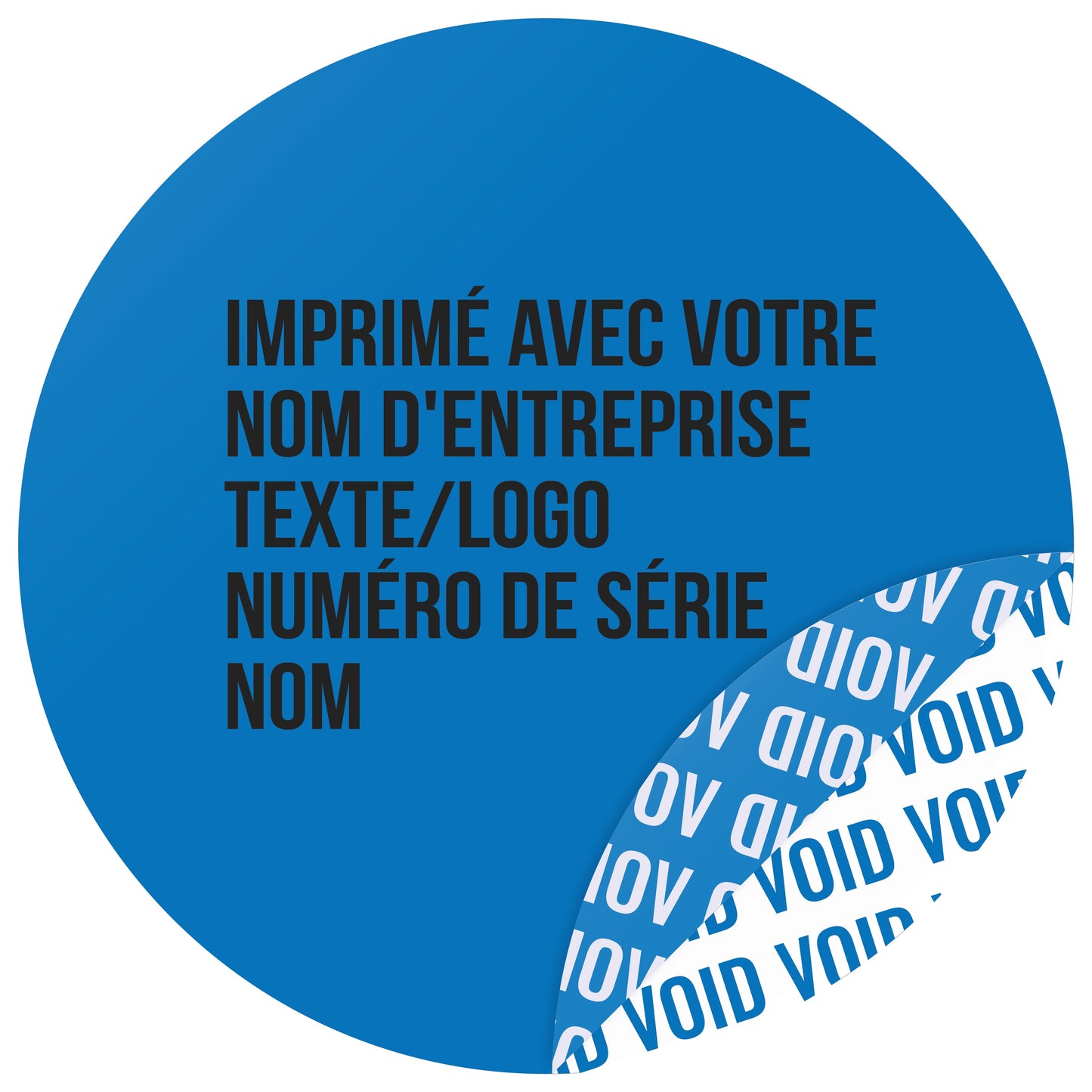 100 autocollants VOID, sceaux de garantie, étiquettes de sécurité de 30 mm de diamètre, imprimés avec le texte de votre choix, de la société EtikettenStar GmbH