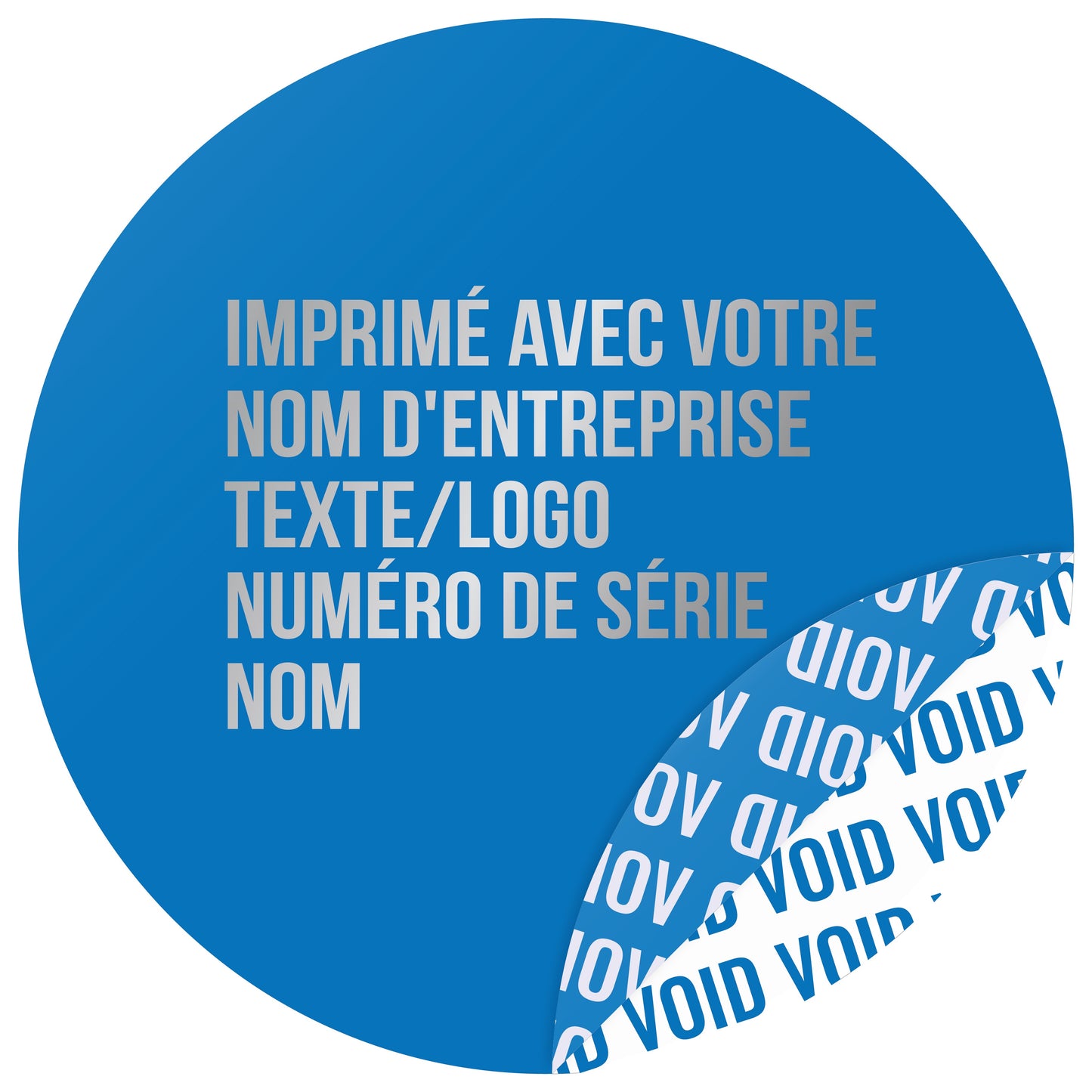 100 autocollants VOID, sceaux de garantie, étiquettes de sécurité de 30 mm de diamètre, imprimés avec le texte de votre choix, de la société EtikettenStar GmbH