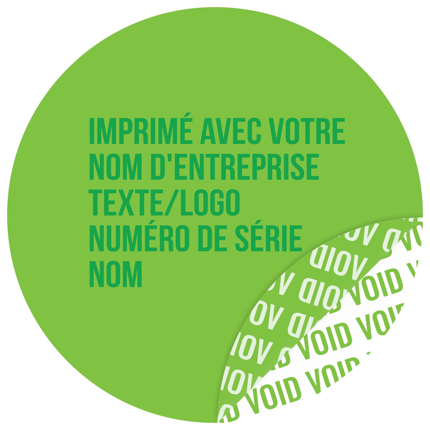 100 autocollants VOID, sceaux de garantie, étiquettes de sécurité de 30 mm de diamètre, imprimés avec le texte de votre choix, de la société EtikettenStar GmbH
