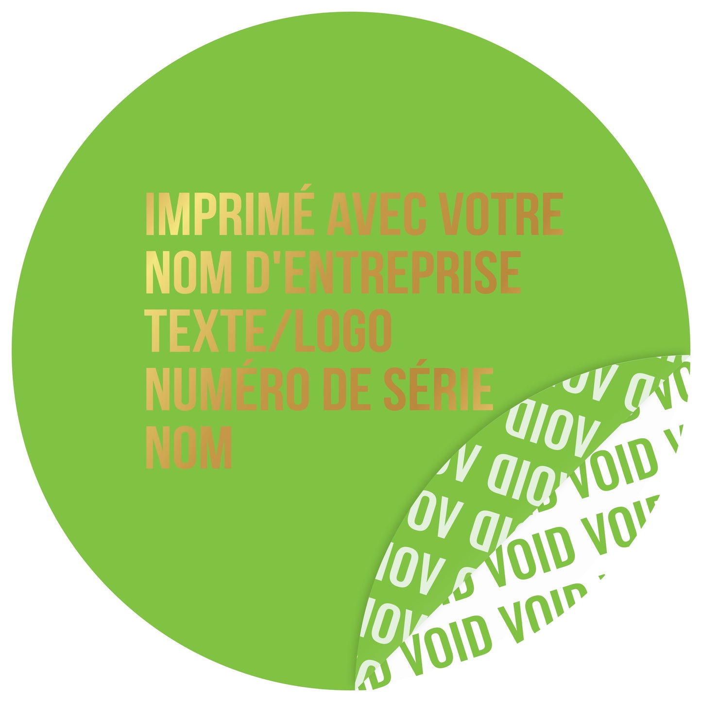 100 autocollants VOID, sceaux de garantie, étiquettes de sécurité de 30 mm de diamètre, imprimés avec le texte de votre choix, de la société EtikettenStar GmbH