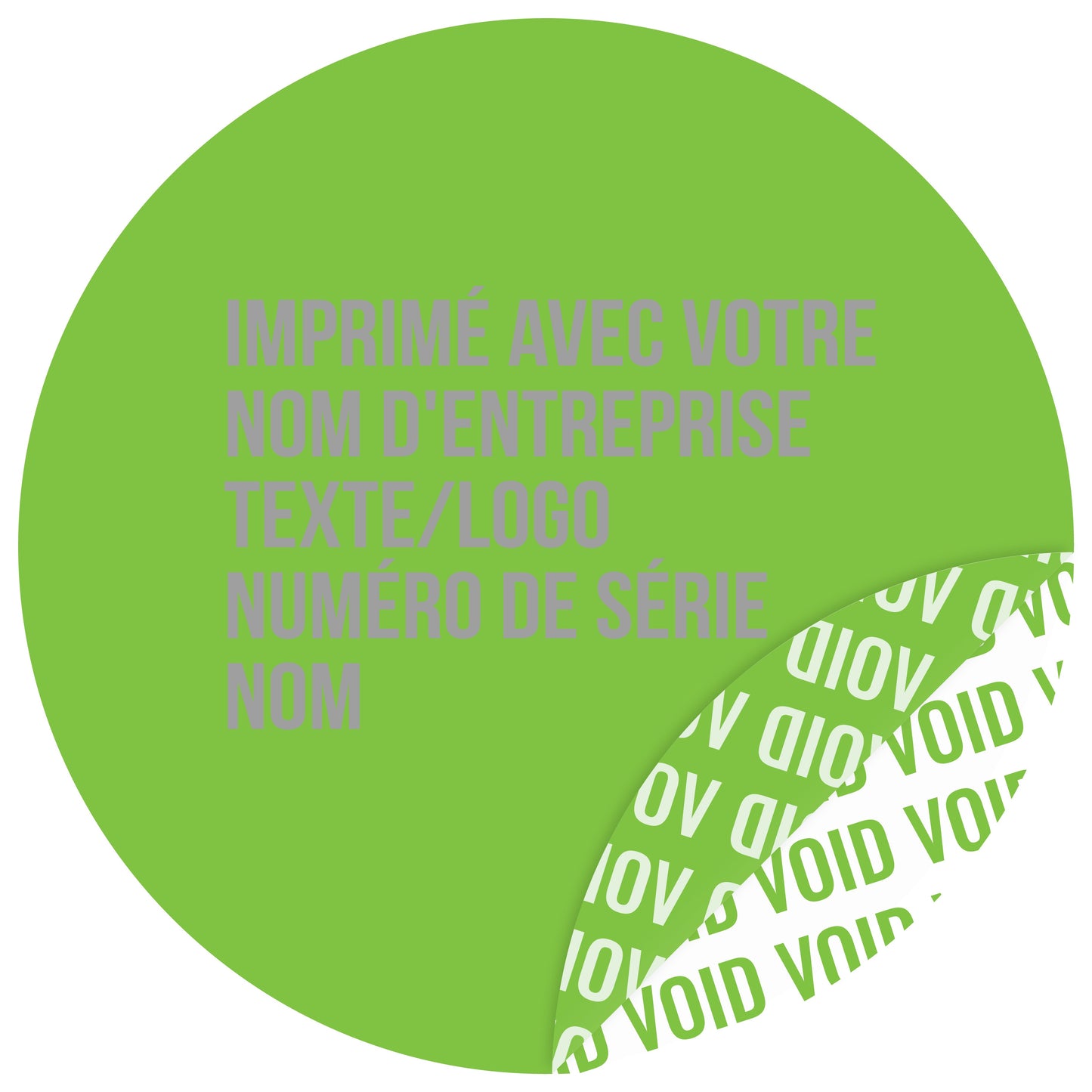 100 autocollants VOID, sceaux de garantie, étiquettes de sécurité de 30 mm de diamètre, imprimés avec le texte de votre choix, de la société EtikettenStar GmbH