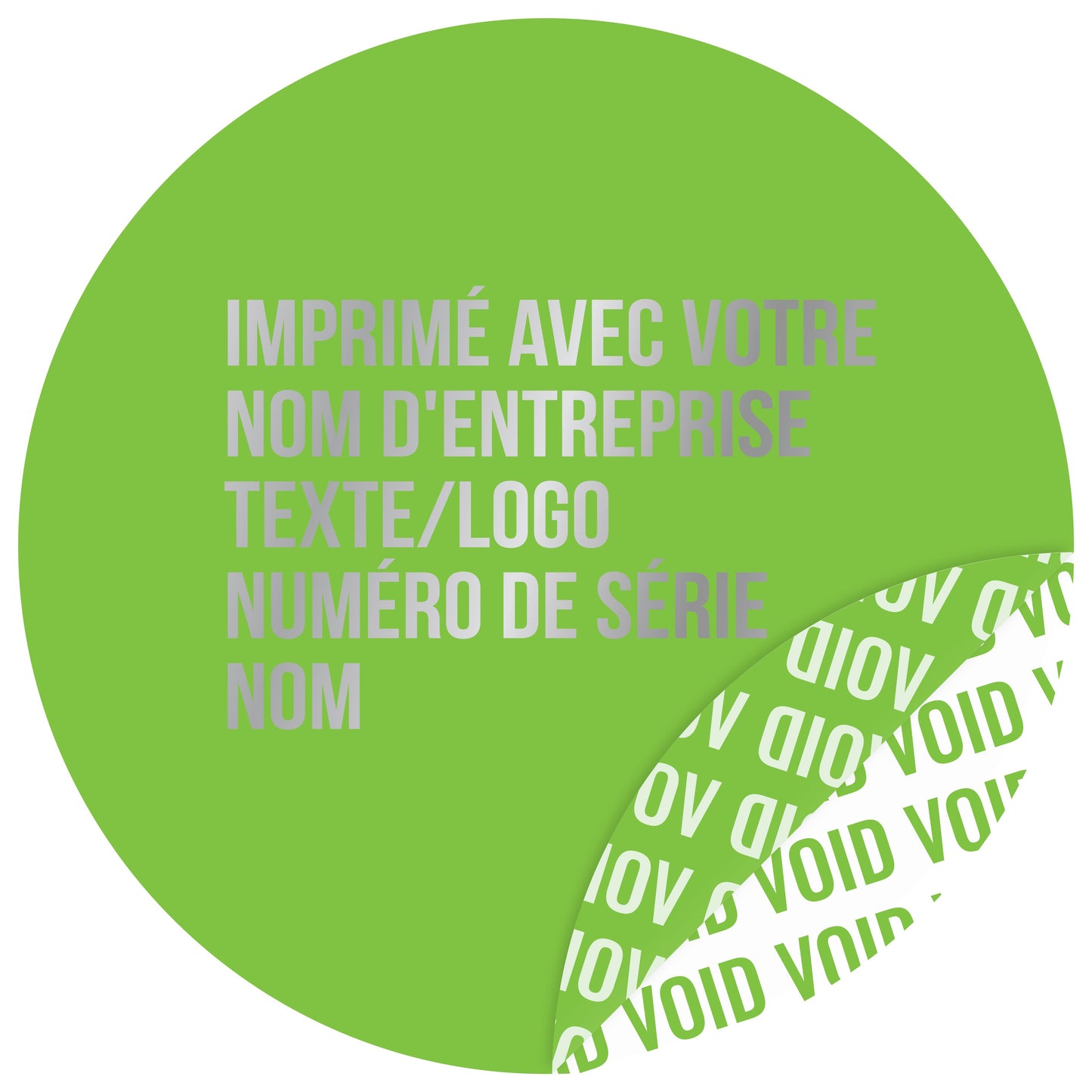 100 autocollants VOID, sceaux de garantie, étiquettes de sécurité de 30 mm de diamètre, imprimés avec le texte de votre choix, de la société EtikettenStar GmbH