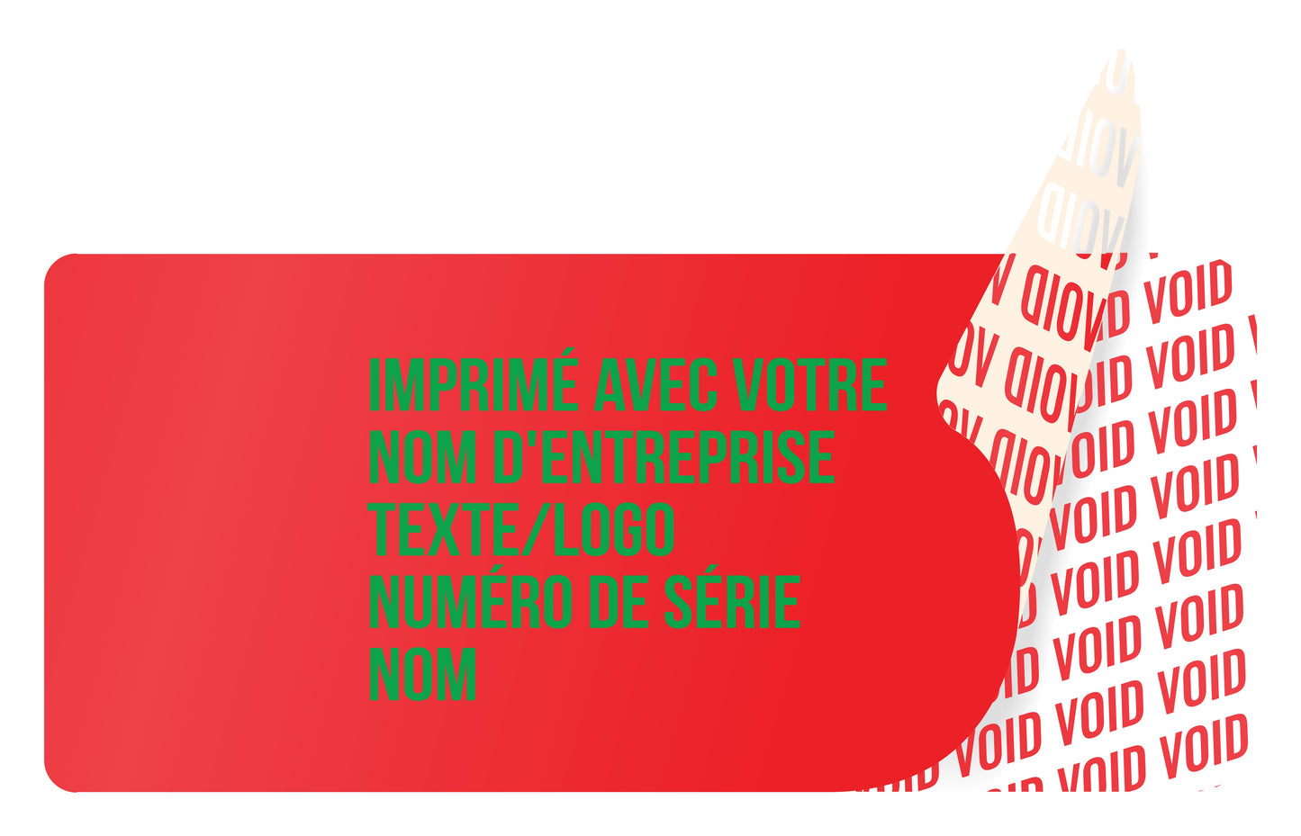 100 autocollants VOID, sceaux de garantie, étiquettes de sécurité 45x10mm imprimés avec le texte de votre choix par EtikettenStar GmbH