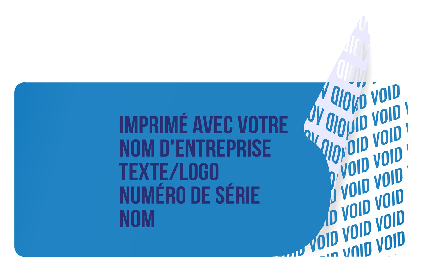 100 autocollants VOID, sceaux de garantie, étiquettes de sécurité 35x15mm imprimés avec le texte de votre choix par EtikettenStar GmbH