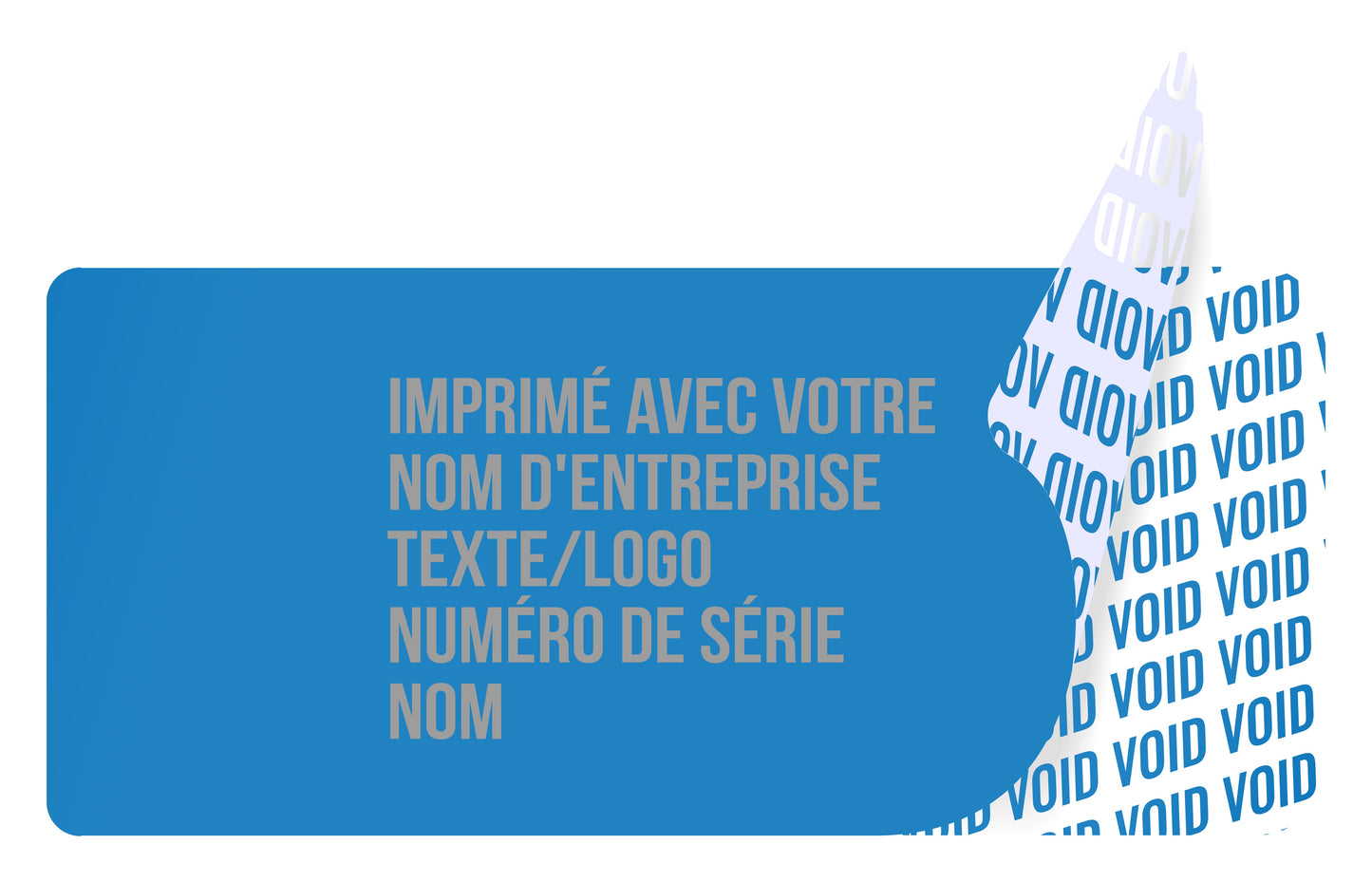 100 autocollants VOID, sceaux de garantie, étiquettes de sécurité 20x10mm imprimés avec le texte de votre choix par EtikettenStar GmbH