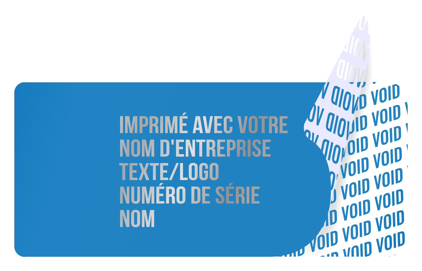100 autocollants VOID, sceaux de garantie, étiquettes de sécurité 45x10mm imprimés avec le texte de votre choix par EtikettenStar GmbH