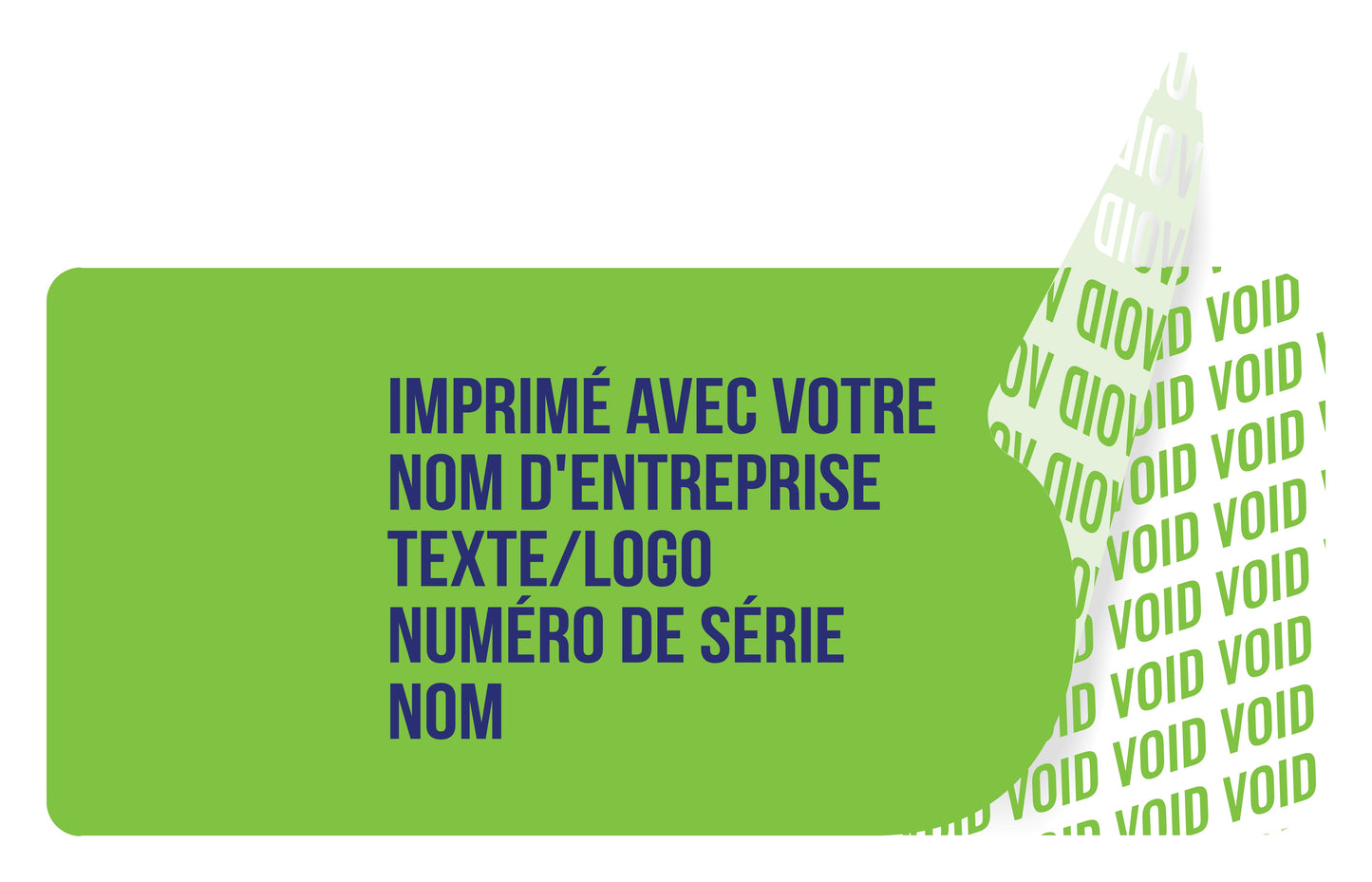 100 autocollants VOID, sceaux de garantie, étiquettes de sécurité 20x10mm imprimés avec le texte de votre choix par EtikettenStar GmbH