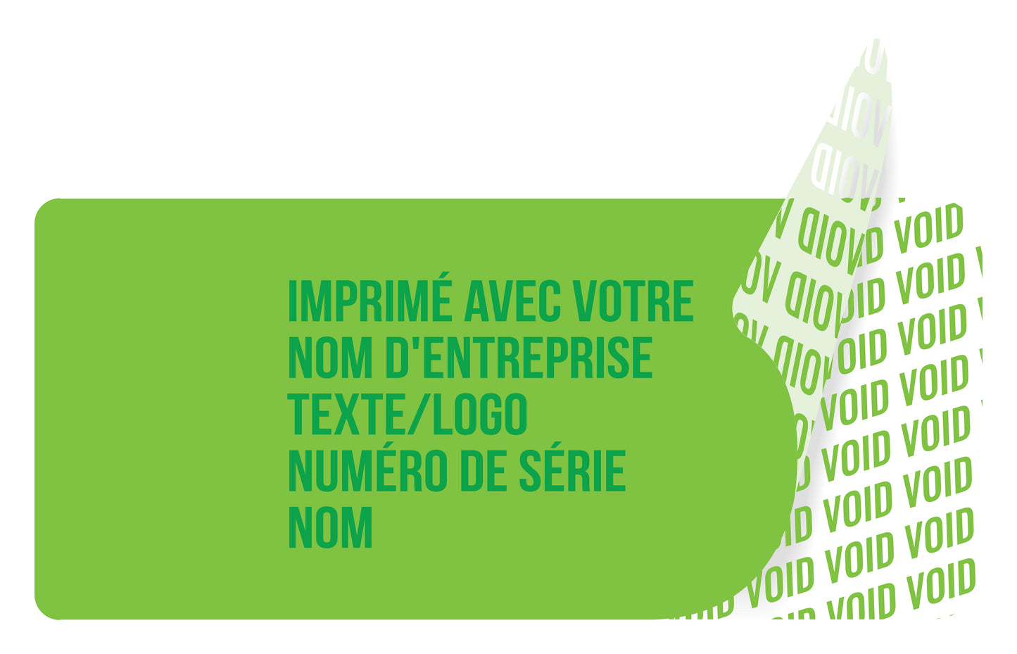 100 autocollants VOID, sceaux de garantie, étiquettes de sécurité 20x10mm imprimés avec le texte de votre choix par EtikettenStar GmbH