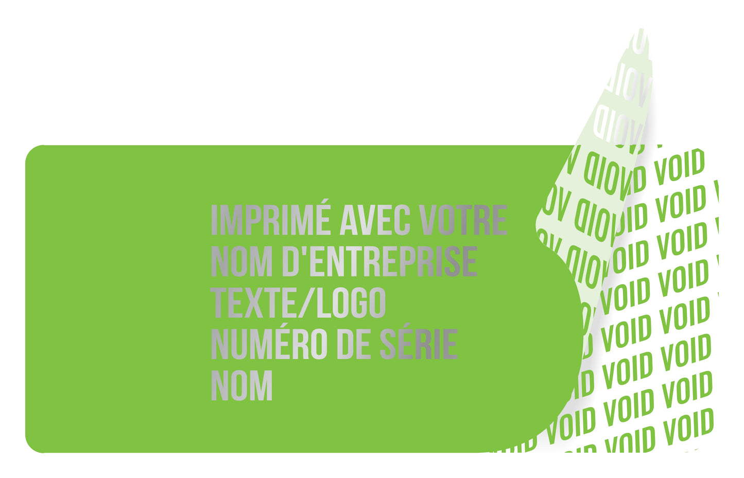 100 autocollants VOID, sceaux de garantie, étiquettes de sécurité 20x10mm imprimés avec le texte de votre choix par EtikettenStar GmbH