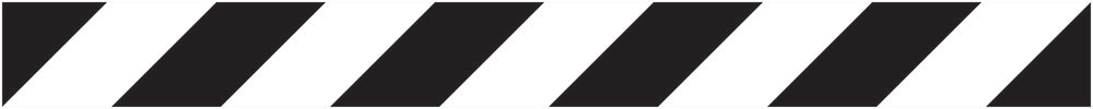 Autocollant "Bandes de sécurité" 20-80 cm blanc en plastique PVC F-STRIPES-10000-100x10-88-0