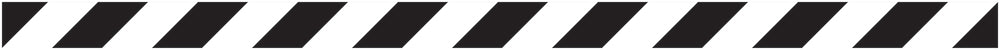 Autocollant "Bandes de sécurité" 20-80 cm blanc en plastique PVC F-STRIPES-10000-100x5-88-0