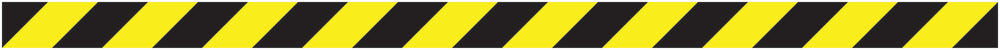 Autocollant "Bandes de sécurité" 20-80 cm jaune en plastique PVC F-STRIPES-10000-100x5-88-803