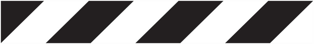 Autocollant "Bandes de sécurité" 20-80 cm blanc en plastique PVC F-STRIPES-10000-70x10-88-0