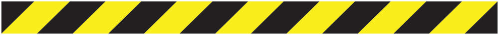 Autocollant "Bandes de sécurité" 20-80 cm jaune en plastique PVC F-STRIPES-10000-70x5-88-803