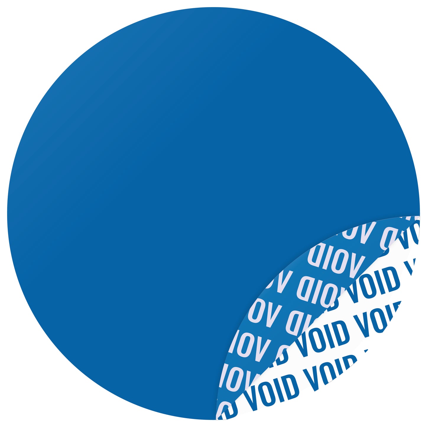 1000 étiquettes VOID rondes non imprimées sur rouleau
