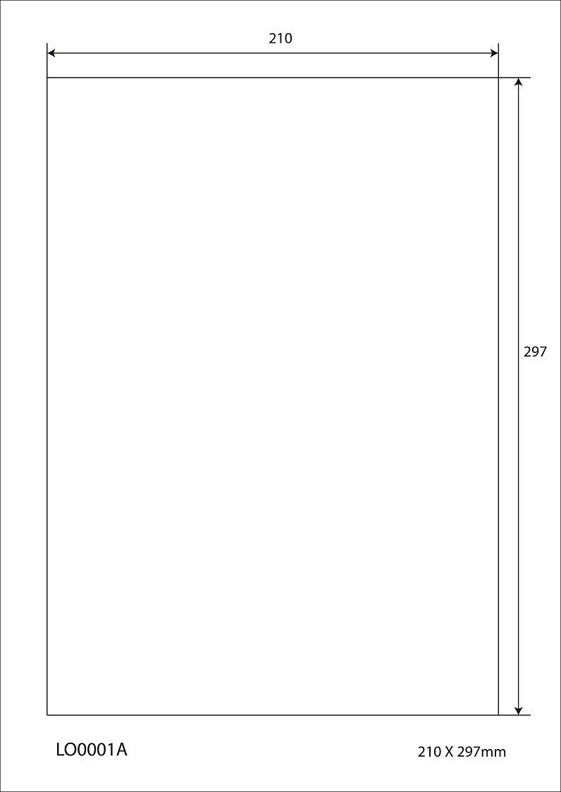 100 étiquettes universelles colorées 210x297mm, sur 100 feuilles Din A4, mates, autocollantes EW1-20