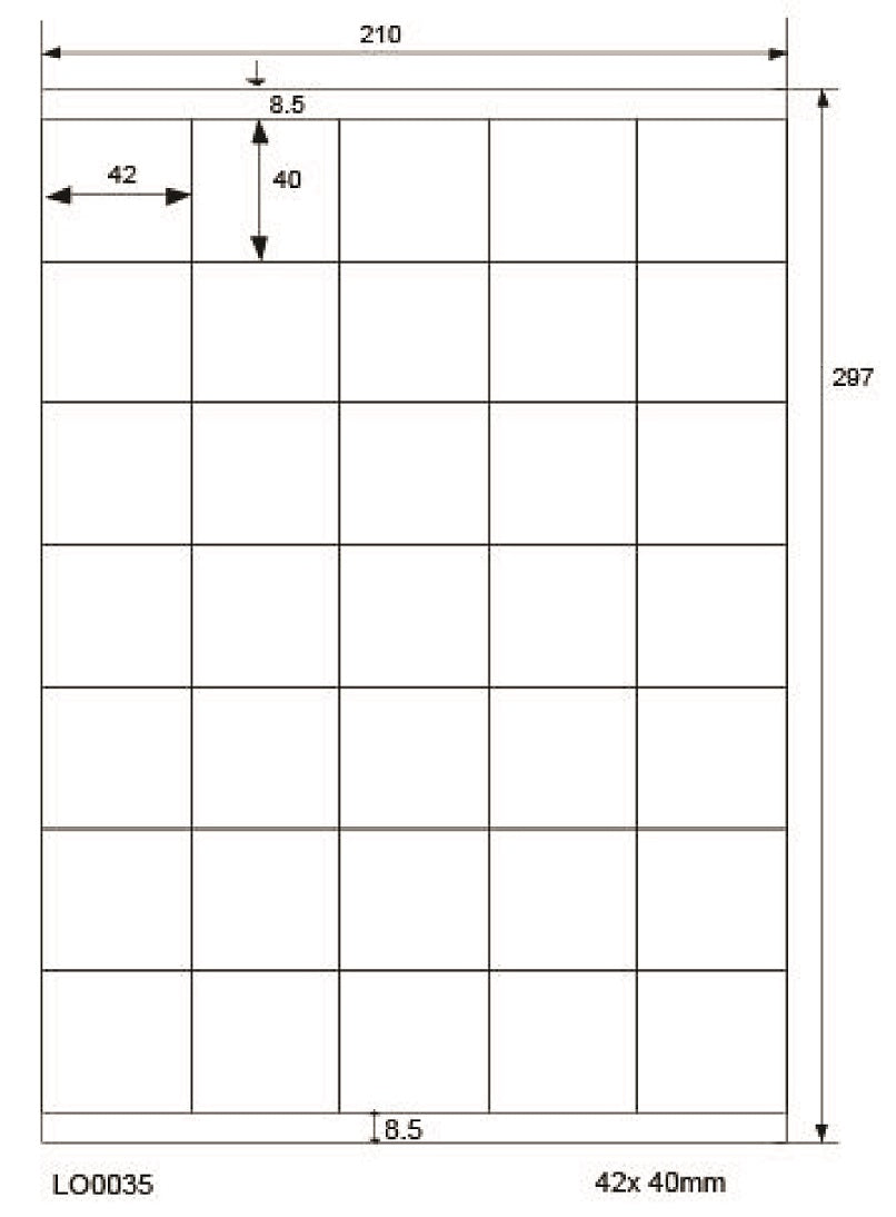 3500 autocollants 42x40mm imprimés selon vos souhaits mat ou brillant F-0035