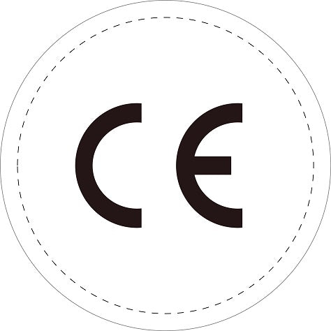 1000 Autocollant CE plaque d'immatriculation pour appareils électroménagers 12 - 50 mm ES-CE-0