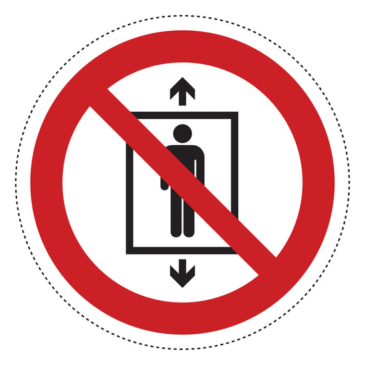 Autocollant d'interdiction "Interdit au transport de personnes" en plastique PVC, ES-SI130-10
