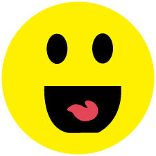 1000 autocollants souriants 2-10 cm, de grandes quantités à un prix très avantageux F-SMI-0430