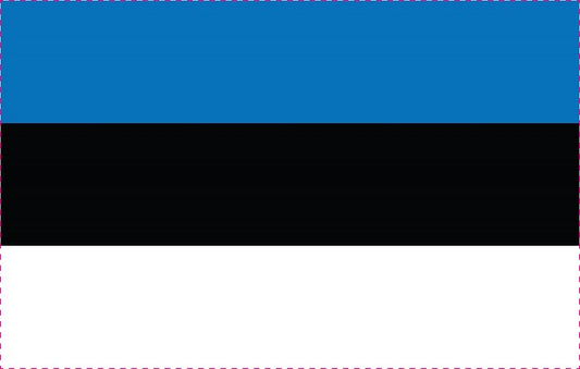 Autocollant drapeau de l'Estonie 5-60cm Résistant aux intempéries F-FL-EST