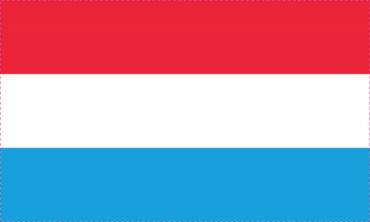 Autocollant drapeau du Luxembourg 5-60 cm Résistant aux intempéries F-FL-LUX