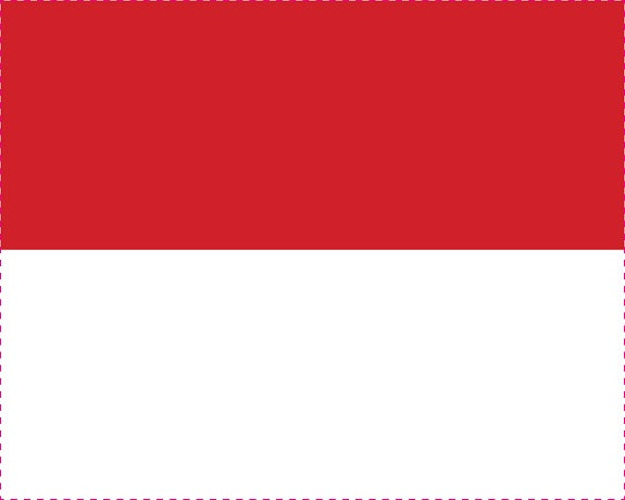 Autocollant drapeau de Monaco 5-60 cm Résistant aux intempéries F-FL-MON