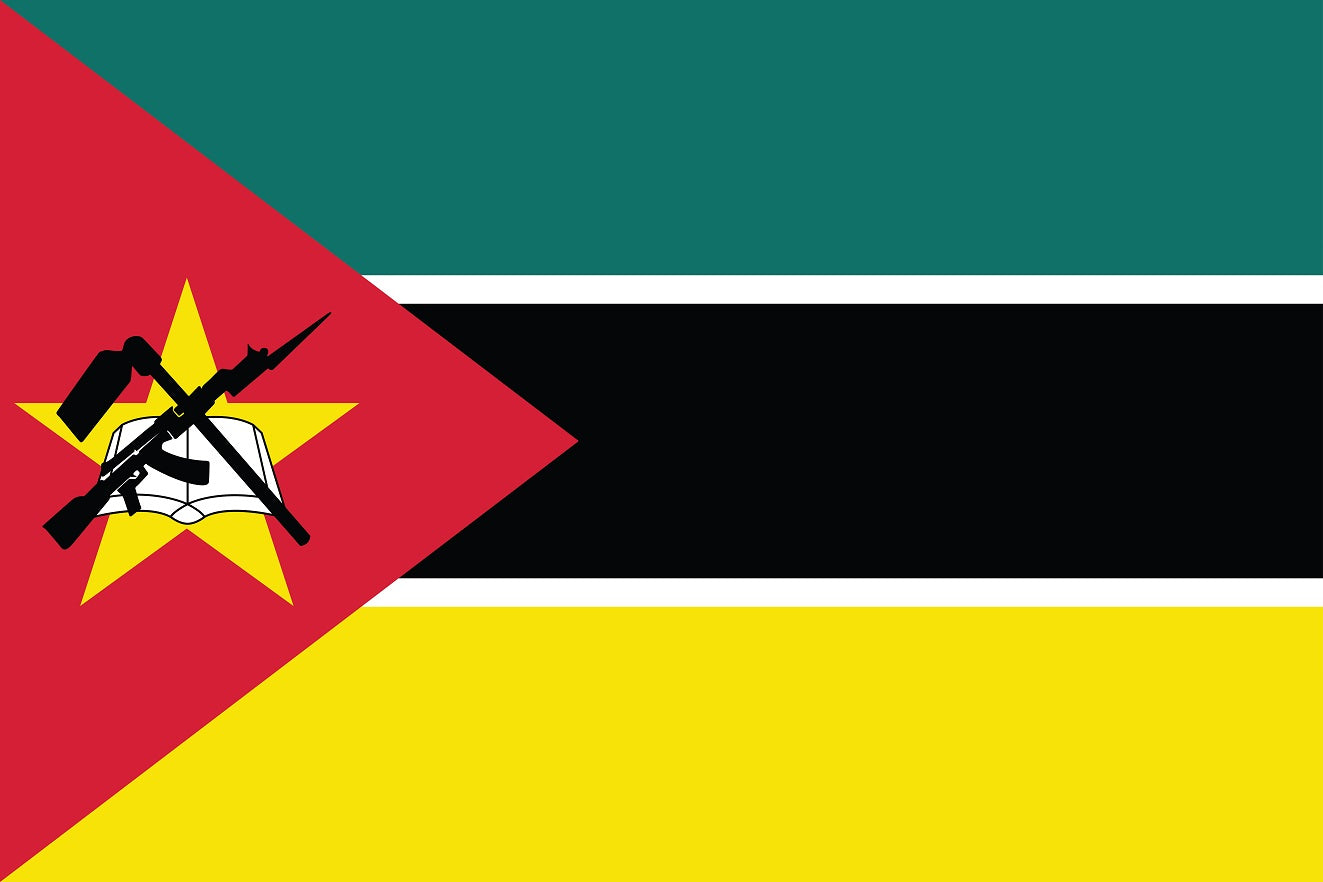 Autocollant drapeau du Mozambique 5-60 cm Résistant aux intempéries F-FL-MSB