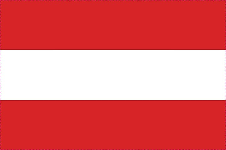 Autocollant drapeau d'Autriche 5-60cm Résistant aux intempéries F-FL-OST