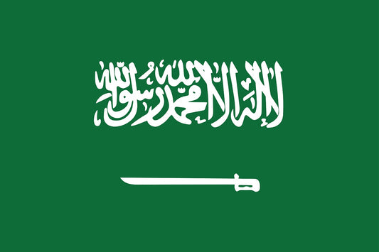 Autocollant drapeau de l’Arabie Saoudite 5-60 cm Résistant aux intempéries F-FL-SAU