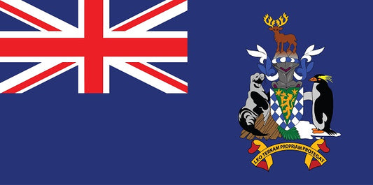 Autocollant drapeau de Géorgie du Sud 5-60cm Résistant aux intempéries F-FL-SDS