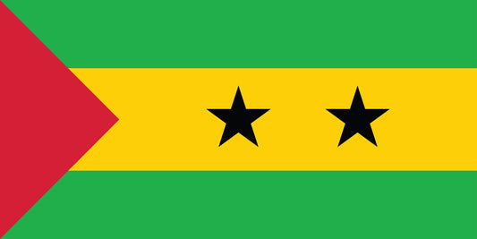 Autocollant drapeau de Sao Tomé-et-Principe 5-60 cm Résistant aux intempéries F-FL-STP