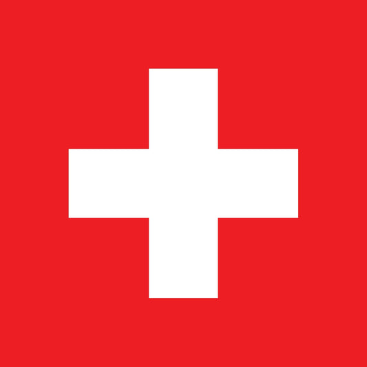 Autocollant drapeau de la Suisse 5-60cm Résistant aux intempéries F-FL-SWZ