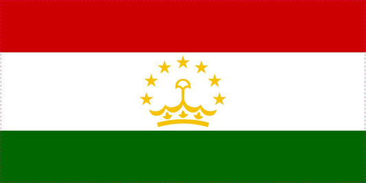 Autocollant drapeau du Tadjikistan 5-60cm Résistant aux intempéries F-FL-TAD