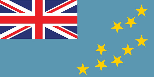 Autocollant drapeau de Tuvalu 5-60cm Résistant aux intempéries F-FL-TUV
