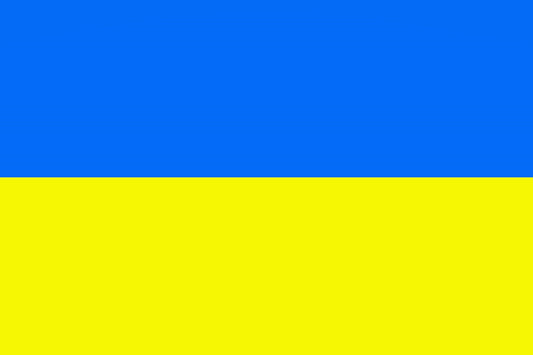 Autocollant drapeau de l'Ukraine 5-60cm Résistant aux intempéries F-FL-UKR