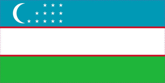 Autocollant drapeau de l'Ouzbékistan 5-60cm Résistant aux intempéries F-FL-USB