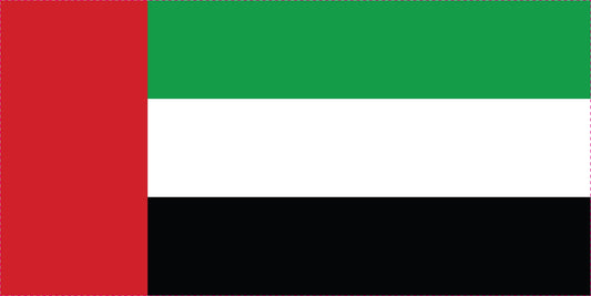 Autocollant drapeau des Émirats Arabes Unis 5-60cm Résistant aux intempéries F-FL-VAE