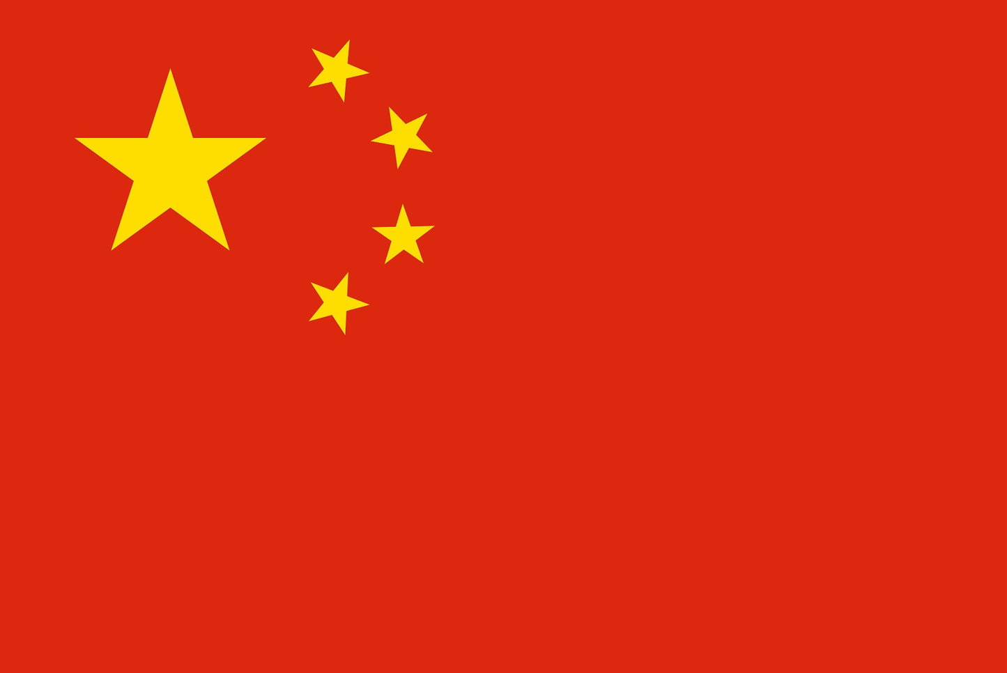 Autocollant drapeau de la Chine 5-60cm Résistant aux intempéries F-FL-VCH