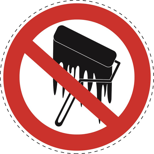 Autocollant d'interdiction "Interdit de peindre" en plastique PVC, ES-SI21900
