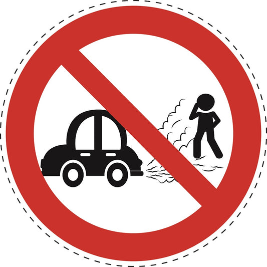Autocollant d'interdiction "Aucune pollution" en plastique PVC, ES-SI22600