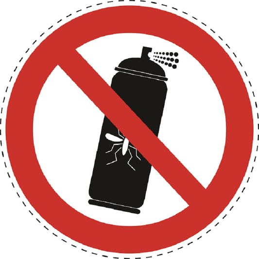 Autocollant d'interdiction "Organique / Interdiction de pulvériser des pesticides" en plastique PVC, ES-SI23200