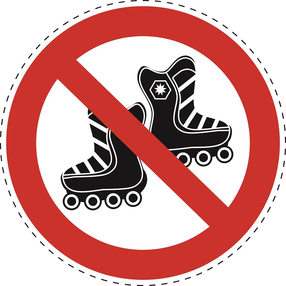 Autocollant d'interdiction "Aucun scooter autorisé" en plastiquePVC, ES-SI26600